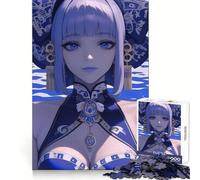 Rompecabezas de 1000 Piezas con diseño de Chica Anime Vestida de Azul, Ideal para Adolescentes Ejercicios de lógica, diversión Tranquila, Bordes limpios y Regalo Festivo (50x75cm)