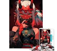 Rompecabezas de 1000 Piezas con diseño de Chica Demonio Estilo Anime Juego práctico y Educativo Regalos de Amigo Invisible Decoración (tamaño 38x26cm)