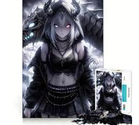 Rompecabezas de 1000 Piezas con diseño de Chica dragón Esqueleto para Adultos Regalo Ideal para ejercitar la Mente, Relajarse y Disfrutar del Arte Un Regalo Memorable 38x26cm