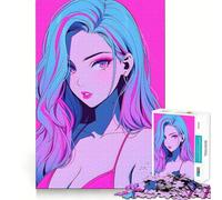 Rompecabezas de 1000 Piezas con diseño de Chica en Traje de baño Estilo Anime Juguete Creativo con Piezas encajadas a la perfección Actividad Ideal para Compartir en Familia (50x75cm)