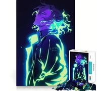 Rompecabezas de 1000 Piezas con diseño de Chico Anime neón Brillante para Adolescentes Diversión,Alta precisión,Manualidades y una Actividad Relajante para desconectar (50x75cm)