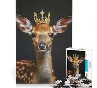Rompecabezas de 1000 Piezas con diseño de Ciervo Rey, Juegos educativos, decoración Perfecta, cumpleaños y Navidad 38x26cm