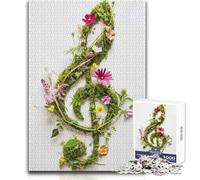 Rompecabezas de 1000 Piezas con diseño de Clave de Naturaleza, Ideal para Actividades de Ocio y relajación, Corte de precisión, Bordes Lisos, tamaño 50x75cm