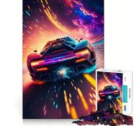 Rompecabezas de 1000 Piezas con diseño de Coche de Carreras espaciales para Adolescentes Juguete Inteligente para Jugar en Interiores Corte preciso (38x26cm)