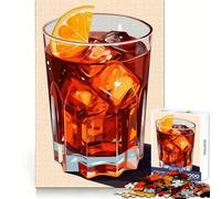 Rompecabezas de 1000 Piezas con diseño de cóctel Americano para Adultos Pensamiento estratégico, Momentos de Ocio agradables, diseño Limpio, Regalo de Invierno (38x52cm)
