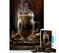 Rompecabezas de 1000 Piezas con diseño de cóctel de café de Invierno Juego cognitivo Divertido con componentes Resistentes y de fácil Limpieza Momento de Tranquilidad y Ejercicio Mental en casa