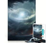 Rompecabezas de 1000 Piezas con diseño de Collage de Cielo tormentoso para Adolescentes Juguete antiestrés con Corte preciso y Lista de Deseos de Papá Noel 38x52cm