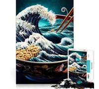 Rompecabezas de 1000 Piezas con diseño de Comida Japonesa Ramen para Adolescentes Ideal para Mejorar la Memoria, Relajarse y divertirse Diseño artístico con Corte nítido (50x75cm)