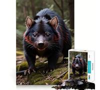 Rompecabezas de 1000 Piezas con diseño de Demonio de Tasmania para Adultos Rompecabezas de Memoria Disfrute del Montaje Lento de la Imagen Regalo Creativo 50x75cm
