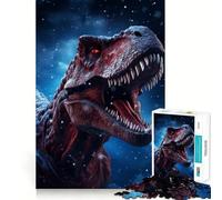 Rompecabezas de 1000 Piezas con diseño de Dinosaurio T-Rex para Adolescentes Juguete para desarrollar la lógica y la diversión Bordes Suaves Regalo Creativo 50x75cm