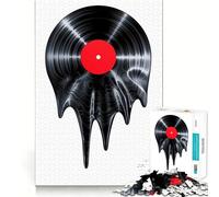 Rompecabezas de 1000 Piezas con diseño de Disco de Vinilo para Adolescentes Juguete fácil de Usar y con un diseño Atractivo Ideal para el Ocio (50x75cm)