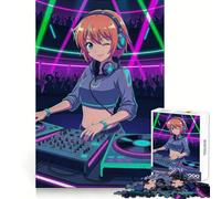 Rompecabezas de 1000 Piezas con diseño de DJ de Anime en un Club neón para Adolescentes Ideal para Relajarse y Pensar con claridad Encaje Firme (50x75cm)