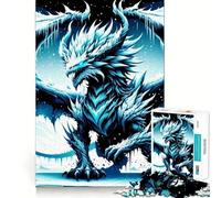 Rompecabezas de 1000 Piezas con diseño de dragón de la ventisca,Corte preciso,Juguete para estimular la Mente,Juego fácil de Jugar,Regalo Ideal para cumpleaños 50x75cm