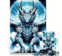 Rompecabezas de 1000 Piezas con diseño de dragón de la ventisca,Ideal para Actividades de Juego Inteligentes,diversión para el Tiempo Libre o como Regalo de cumpleaños 38x26cm
