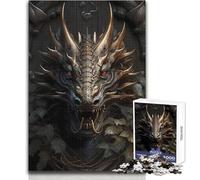 Rompecabezas de 1000 Piezas con diseño de dragón Encantado para adolescentesJuego para desarrollar el Pensamiento lógicoGran Regalo para Momentos significativosTamaño 38x26cm