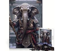 Rompecabezas de 1000 Piezas con diseño de Elefante samurái para Adolescentes Mejora la Memoria Ideal para Relajarse Diseño Elegante y práctico (50x75cm)