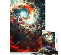 Rompecabezas de 1000 Piezas con diseño de espirales para Adultos Regalos para Fortalecer la Memoria y Relajarse Tiempo de Calidad Diseño de Papá Noel 50x75cm