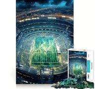 Rompecabezas de 1000 Piezas con diseño de Estadio de fútbol Americano para Adultos Diversión para Entrenar la Mente Componentes Resistentes y de Corte Limpio Actividad Relajante para desconectar