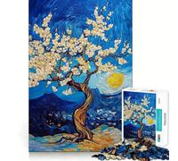 Rompecabezas de 1000 Piezas con diseño de Flor de Almendro para Adultos Juguete para Resolver Problemas Calidad Profesional Ideal para Actividades grupales relajantes en Interiores (50x75cm)