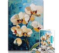 Rompecabezas de 1000 Piezas con diseño de Flor de Amapola Pintura al óleo para Adolescentes Juego desafiante y Familiar Regalo de Amigo Secreto 50x75cm