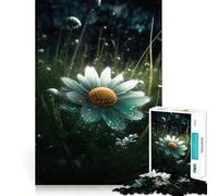 Rompecabezas de 1000 Piezas con diseño de Flor de manzanilla,Corte Suave,Juego Creativo,Juguete para Momentos de Ocio y relajación, (38x52cm)