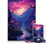 Rompecabezas de 1000 Piezas con diseño de Flores de Cerezo de Japón para Adultos Ejercicio cognitivo Escapada Relajante Sin Bordes ásperos Regalo Ideal (50x75cm)