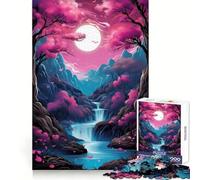 Rompecabezas de 1000 Piezas con diseño de Flores de Cerezo de Japón para Adultos Ejercicio cognitivo Escapada Relajante Sin Bordes ásperos Regalo Ideal (38x26cm)