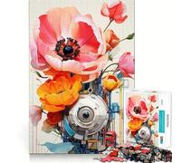 Rompecabezas de 1000 Piezas con diseño de Flores de Ciencia ficción para Adolescentes Juguete Estimulante para el Cerebro Juego Relajante Corte Premium (38x52cm)
