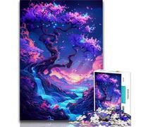 Rompecabezas de 1000 Piezas con diseño de Flores de espíritu Ideal para Adolescentes Ideal para aliviar el estrés un Reto difícil decoración única para el hogar y Regalos 50x75cm