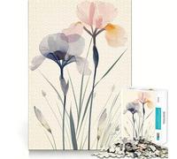 Rompecabezas de 1000 Piezas con diseño de Flores en Acuarela Diversión para ejercitar la Mente Encaja Perfectamente sin Huecos Actividad para Compartir con Seres Queridos (38x26cm)