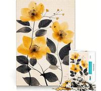 Rompecabezas de 1000 Piezas con diseño de Flores en Acuarela para Adultos Juego Mental Divertido con tecnología Avanzada de Corte láser Un desafío entretenido para Pasar el Tiempo (38x26cm)