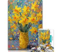 Rompecabezas de 1000 Piezas con diseño de Flores en un jarrón para Adultos y Adolescentes, Juguete Educativo Intelectual descompresor, Regalo de cumpleaños, 50x75cm