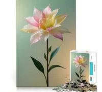 Rompecabezas de 1000 Piezas con diseño de Flores Rosas y Amarillas para Adultos Juguete Inteligente y Divertido Bordes Suaves Regalo Ideal para Festivales (38x26cm)