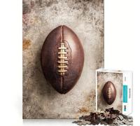 Rompecabezas de 1000 Piezas con diseño de fútbol Americano sobre Fondo Texturizado Juego de Ejercicios mentales con Encaje Huecos Desafío Interactivo para el Cerebro en casa (50x75cm)