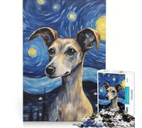 Rompecabezas de 1000 Piezas con diseño de Galgo Italiano, Juego Imposible, Actividades Divertidas para Hacer en casa, colección de Artistas, Bellas Artes 50x75cm