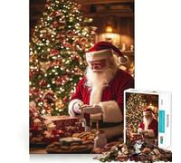 Rompecabezas de 1000 Piezas con diseño de Galleta navideña de Papá Noel para Adolescentes, Que estimula la Memoria y Ayuda a Relajarse Un diseño Sorprendente y Divertido (50x75cm)