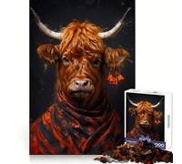 Rompecabezas de 1000 Piezas con diseño de Ganado de Las Tierras Altas escocesas para Adolescentes Ideal para estimular la Memoria, entretenerse en casa o armar Un Regalo Encantador (38x26cm)
