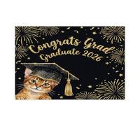 Rompecabezas de 1000 piezas con diseño de gato abisinio para adultos, con tapa de diploma de gatito, decoración impresa de clase de 2026 para entretenimiento creativo