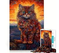 Rompecabezas de 1000 Piezas con diseño de Gato Persa para Adolescentes Mejora la Memoria, relaja la Mente y Ofrece un Regalo Creativo con Bordes Afilados (50x75cm)