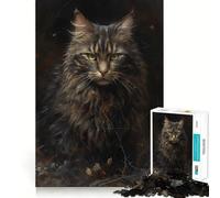 Rompecabezas de 1000 Piezas con diseño de Gato Persa para Adultos Juguete para el hogar Disfrute de un Corte Fino Regalo Ideal para Papá Noel (38x52cm)