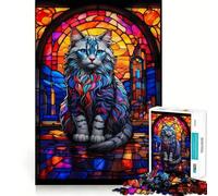 Rompecabezas de 1000 Piezas con diseño de Gato Ragdoll para Adolescentes Refuerza la Memoria y el vínculo Familiar Bordes precisos Regalo Original (38x26cm)