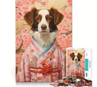 Rompecabezas de 1000 Piezas con diseño de Geisha de bretón y Bordes Lisos Juego Creativo Juguete Ideal para Momentos de diversión en cumpleaños (38x26cm)