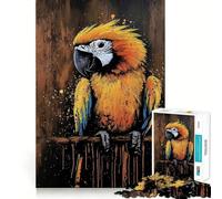 Rompecabezas de 1000 Piezas con diseño de Guacamayo Amarillo Diversión para ejercitar la Mente Piezas Perfectamente encajables Regalo de cumpleaños Juguete para ejercitar la Mente (38x52cm)
