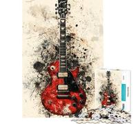 Rompecabezas de 1000 Piezas con diseño de Guitarra Rock Juego de ingenio Juego desafiante Juguetes Regalos para Mujeres y Hombres Aprendizaje Educativo (tamaño 38x52cm)