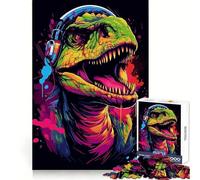Rompecabezas de 1000 Piezas con diseño de Himno Rock de T-Rex para Adolescentes Mejora la Memoria, relájate y Disfruta del Tiempo Libre Bordes precisos ¡Un Regalo increíble! 50x75cm