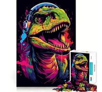 Rompecabezas de 1000 Piezas con diseño de Himno Rock de T-Rex para Adolescentes Mejora la Memoria, relájate y Disfruta del Tiempo Libre Bordes precisos ¡Un Regalo increíble! 50x75cm