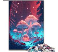 Rompecabezas de 1000 Piezas con diseño de Hongos psicodélicos de cartón, tamaño 26x38cm, Juego de ingenio, Juego Interactivo Familiar, Apto para Mayores de 14 años.