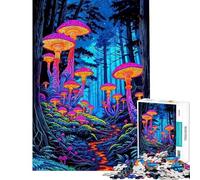 Rompecabezas de 1000 Piezas con diseño de Hongos psicodélicos para Adolescentes Difícil Cada Pieza es única Juguetes educativos Juegos 50x75cm