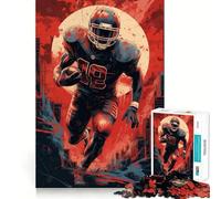 Rompecabezas de 1000 Piezas con diseño de Jugador de fútbol Americano para Adultos Diversión para Entrenar la Mente Corte Limpio Componentes Resistentes Actividad Relajante para desconectar (50x75cm)