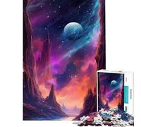 Rompecabezas de 1000 Piezas con diseño de la Hermosa Luna Juego Educativo Que desafía la Inteligencia Cerebral Juguetes adictivos Regalos de Amigo Invisible Regalo de cumpleaños (Tamaño 38x26cm)